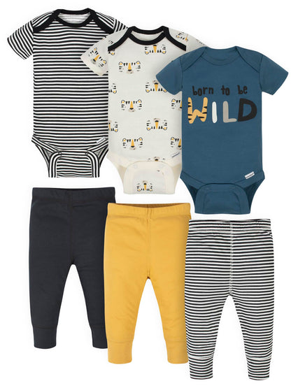 Onesies Brand Unisex Baby 3 Outfit Bundle Mix Match Pants Set