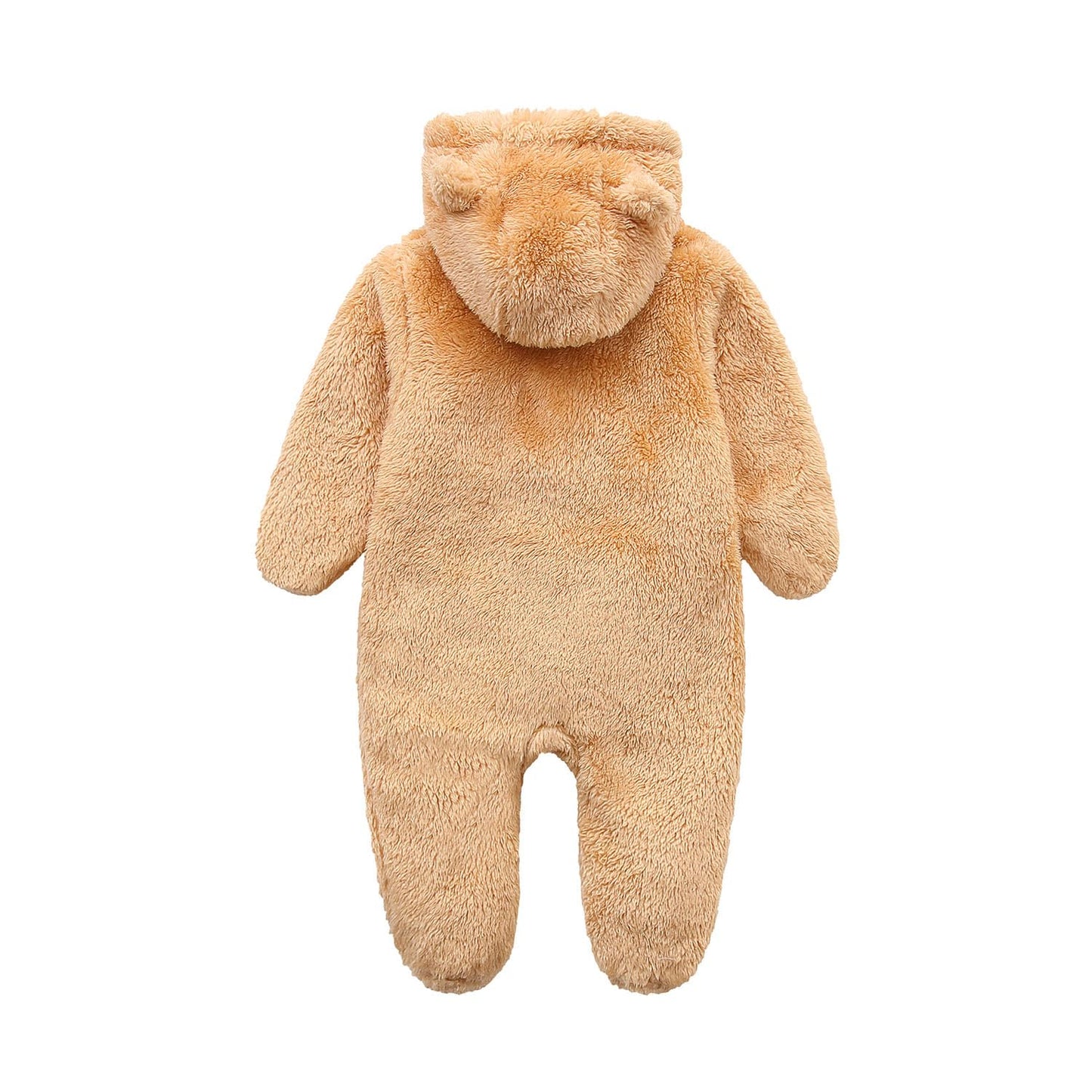 Babymine Newborn Baby Jumpsuit Hooded Fleece Rompers Long Sleeve Onesie Outwear Outfits