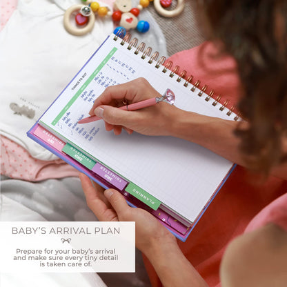 Clever Fox Pregnancy Journal & Memory Book - Pregnancy Planner & Notebook for Expecting Moms – Baby Keepsake, First Time Moms Gift (Lavender, 9" x 10.5")