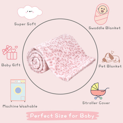 Yurhap Checkered Baby Blanket Fleece Baby Blankets for Boys, Ultra Soft Cozy Fluffy Infant Toddler Newborn Receiving Blankets for Crib Stroller, 30''x40'', Blue