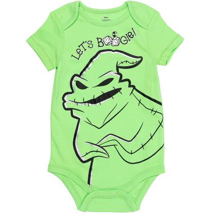 Disney Nightmare Before Christmas Sally Jack Skellington Baby Girls 5 Pack Bodysuits Newborn to Infant