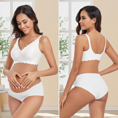 Gailife 3 Pack Nursing Bras for Breastfeeding Seamless Wireless Maternity Bras for Pregnancy Soft Sleep Bralette Pack