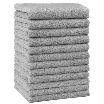 HOMEXCEL Baby Washcloths 24 Pack-Microfiber Coral Fleece Baby Bath Face Towel 7 x 9 Inch Extra Absorbent and Soft Burp Cloth and Wash Cloths for Newborn-Infants and Toddlers-Gentle On Sensitive Skin