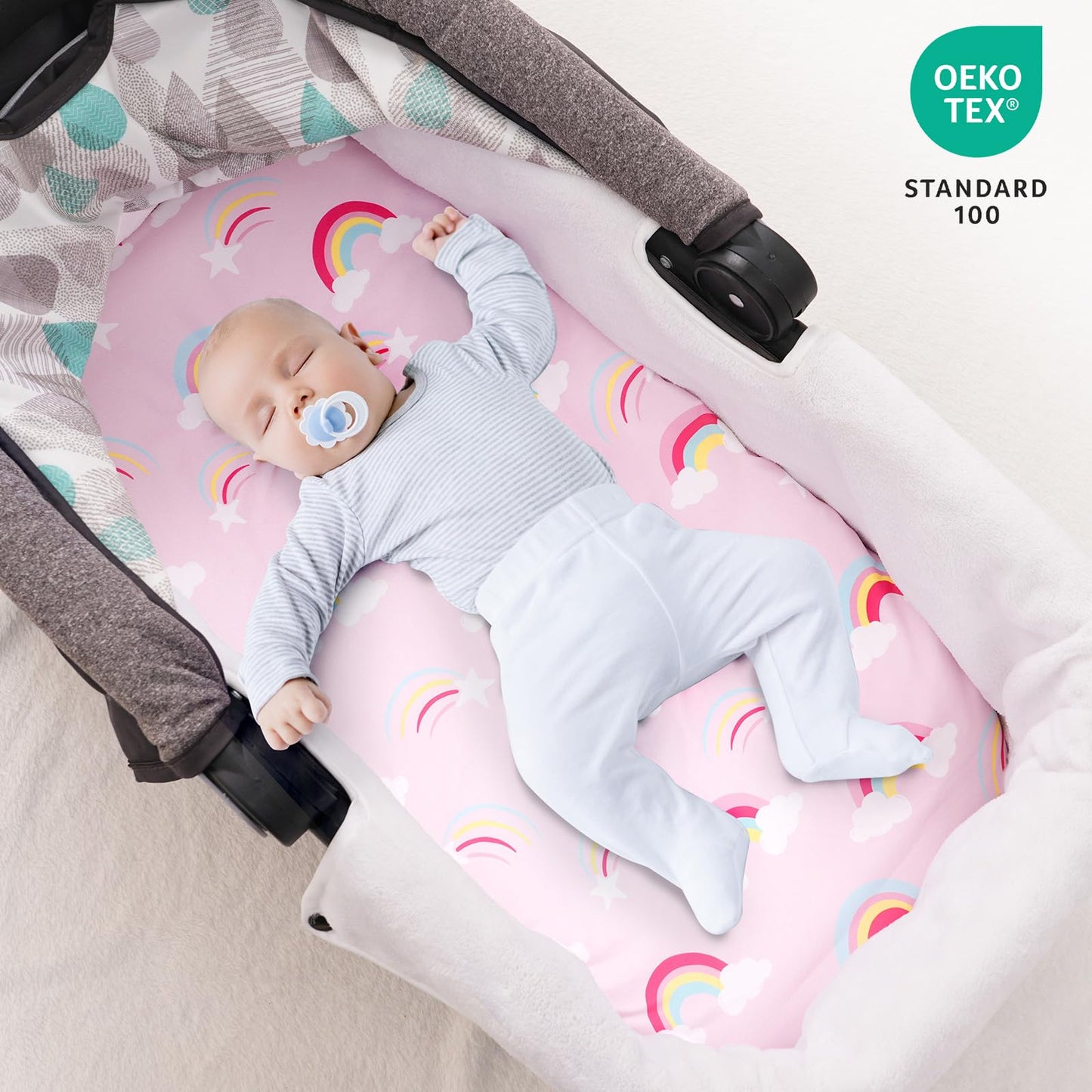 david's kids 3 Pack Fitted Crib Sheets, Ultra Soft Breathable Comfortable Baby Sheet Set for Boys Girls Neutral, 28x52 Inch Fits Standard Crib and Toddler Mattresses, Dinosaur