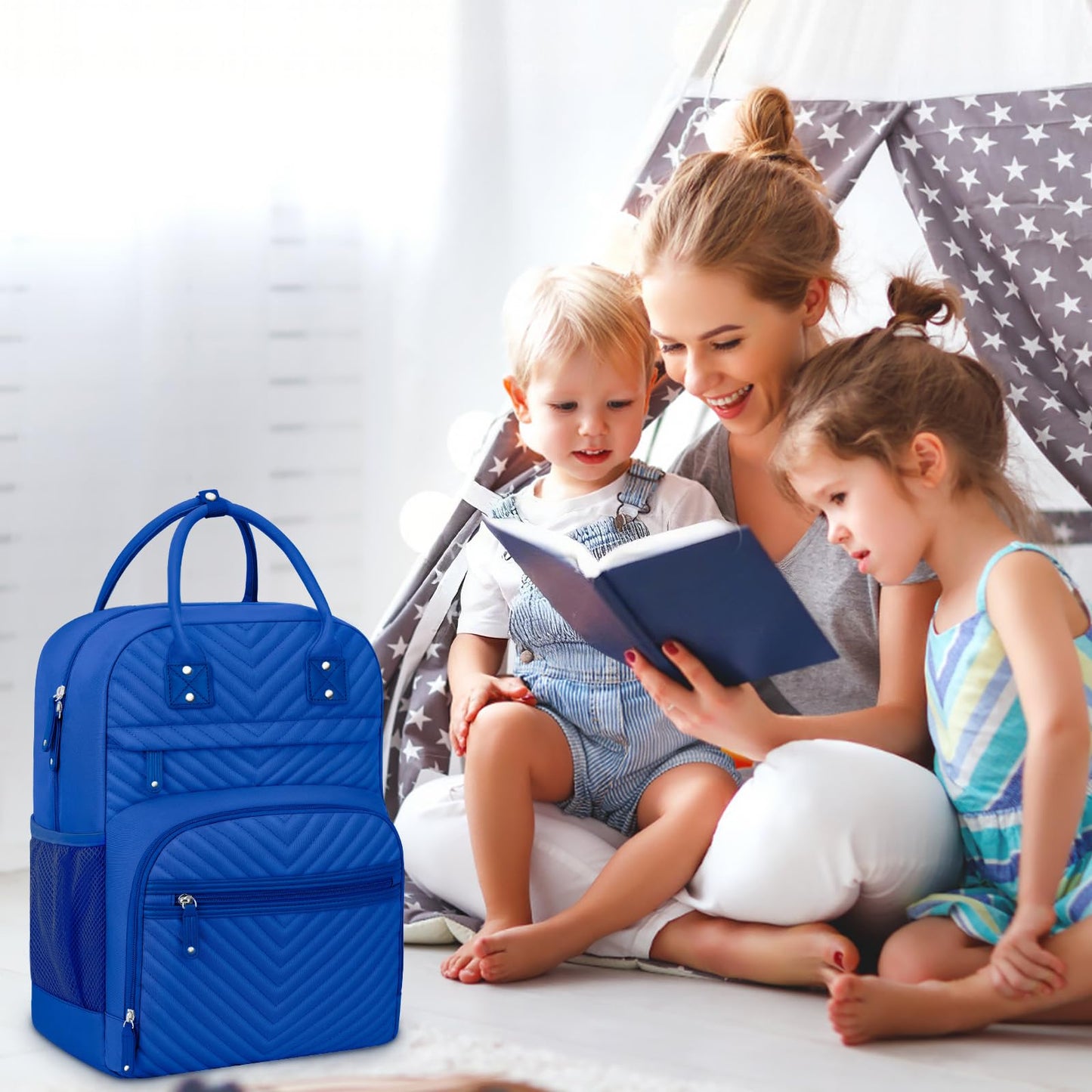 Tenot Diaper Bag Backpack for Women Large Capacity with Insulated Pockets Multifunctional Diaper Bags For Baby Girl Boy Waterproof Baby Bags For Mama Maternity Travel Bag Black