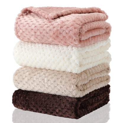 Frienda 4 Pcs Baby Fuzzy Blanket Fluffy Baby Blanket for Boys Girls Soft Warm Infant Newborn Toddler Receiving Nursery Bed Supplies, 32 x 24 Inch(Pink Color)