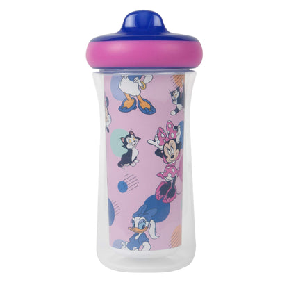The First Years Disney Minnie Mouse Insulated Sippy Cups - Insulated Toddler Cups with Bite-Resistant Hard Spout - 9 Ounces - 2 Count