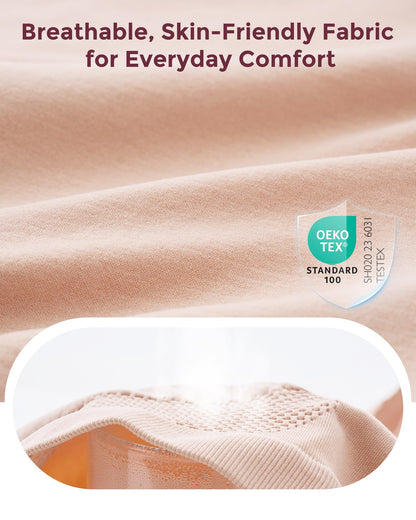 Momcozy Women's Maternity High Waist Underwear Pregnancy Soft Seamless Maternity Underwear Over Bump