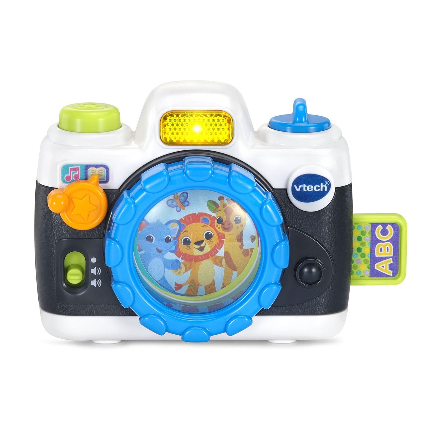 VTech Snap and Giggle Learning Toy Camera with Realistic Sounds, Black