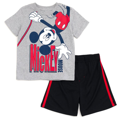 Disney Mickey Mouse T-Shirt and Shorts Outfit Set Infant to Big Kid Sizes (12 Months - 12)