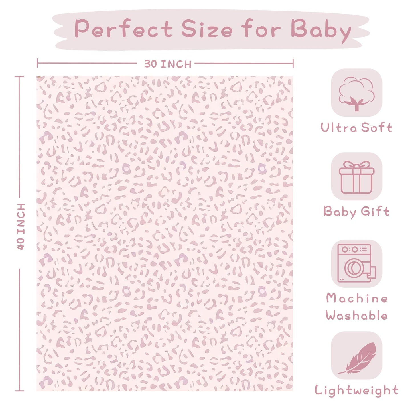 Yurhap Checkered Baby Blanket Fleece Baby Blankets for Boys, Ultra Soft Cozy Fluffy Infant Toddler Newborn Receiving Blankets for Crib Stroller, 30''x40'', Blue