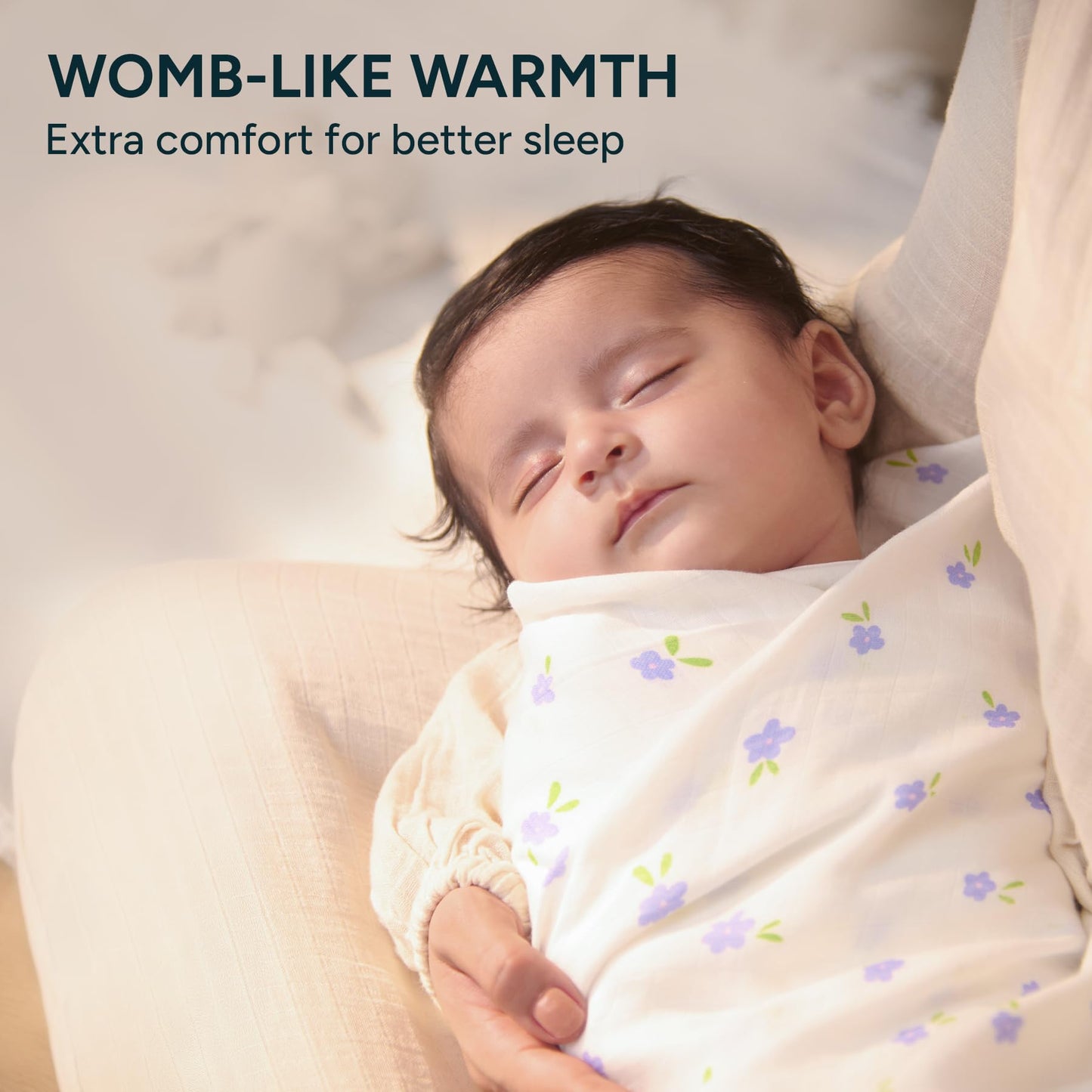 Muslin Swaddle Blankets for Newborns, 3 Pack Multipurpose 100% Organic Cotton, Ultra Soft Breathable Receiving Blanket 47 x 47 inches, Swaddle Wrap for Baby Boys & Girls
