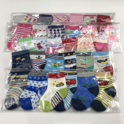 WAFUNNE 20 Pairs Baby Socks Wholesale for Infant Toddler Kids Children (Pattern at Random)
