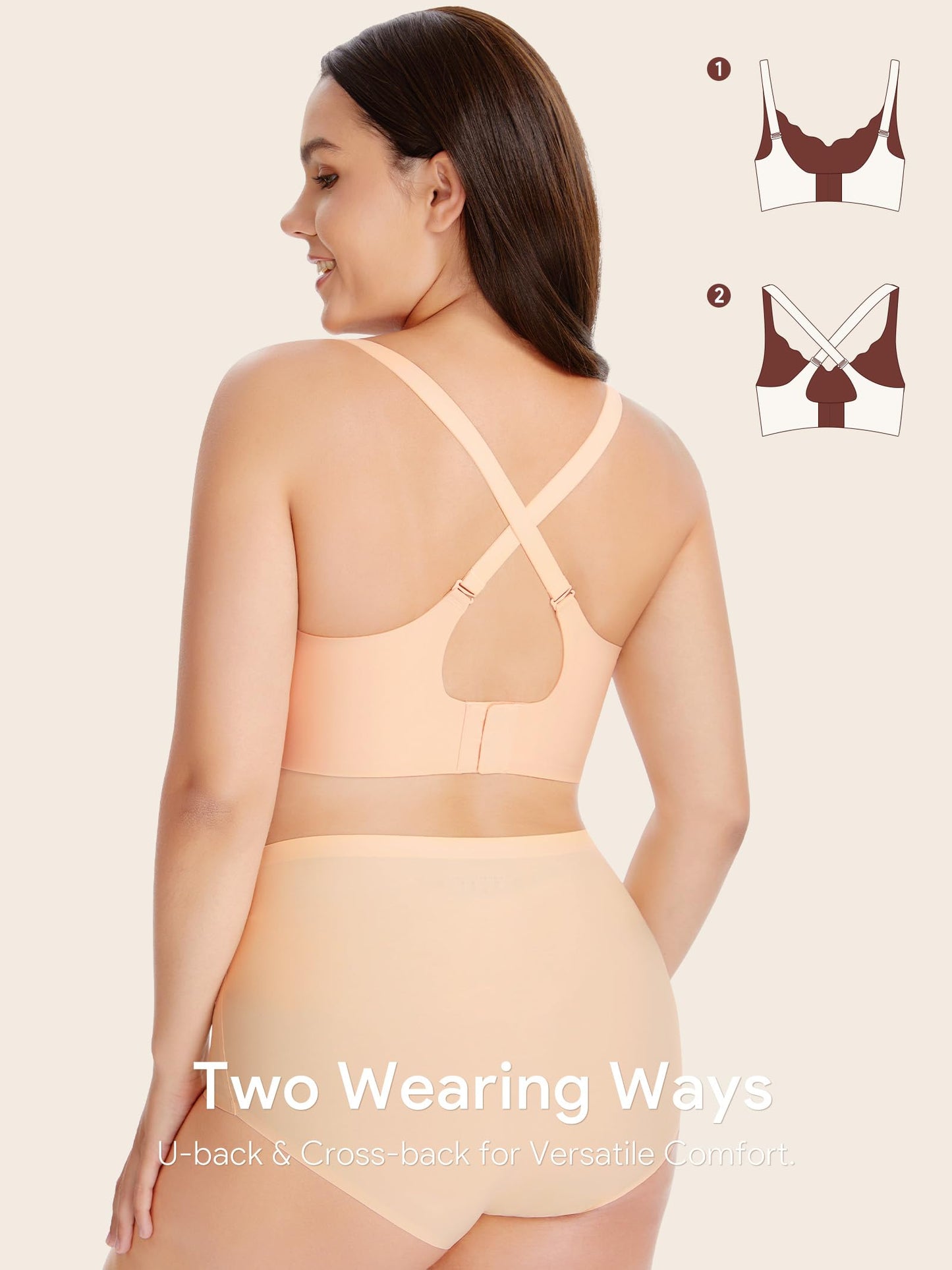 Angelhood Nursing Bras for Breastfeeding Ultra Comfort Seamless Maternity Bra Pack Wireless Pregnancy Bralette Bra Extender