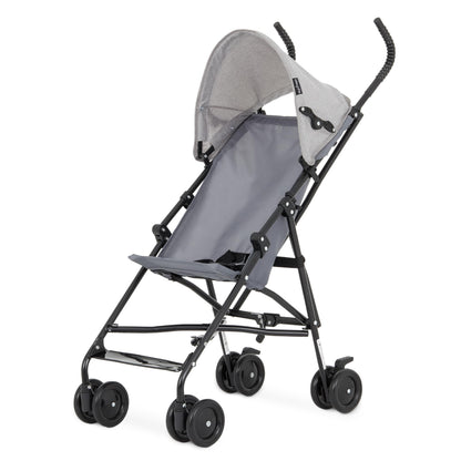 Dream On Me Aero Travel Umbrella Stroller, One-Hand Quick Fold, 3-Point Safety Harness, Dual Brakes, Adjustable Removable Canopy, Lightweight Compact & Space-Saving for Infants and Toddlers – Black