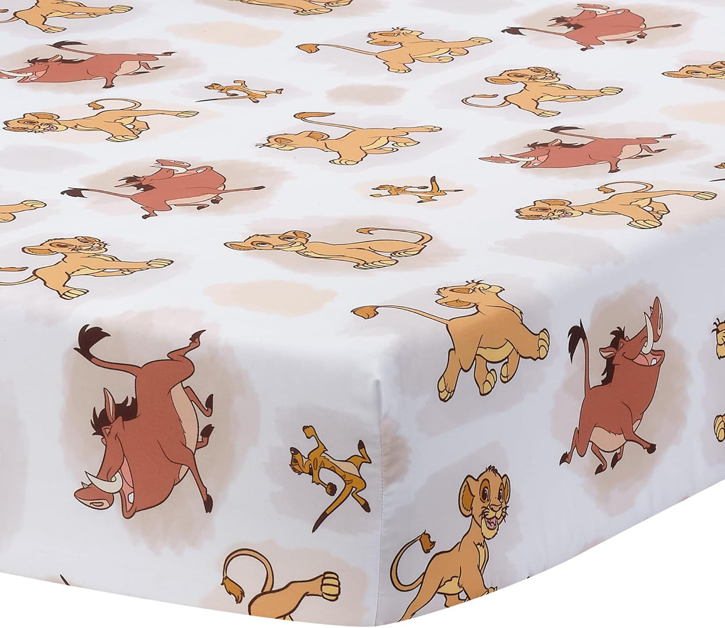 Lambs & Ivy Disney Baby Forever Mickey Mouse White Fitted Crib Sheet