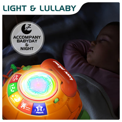 Jyusmile Baby Toys 6 to 12 Months, Musical Turtle Crawling Infant Toys, Early Learning Educational Toy with Light & Sound, Christmas Birthday Gifts for Boy Girl 7 8 9 10 11 Month 0-1 Year Old