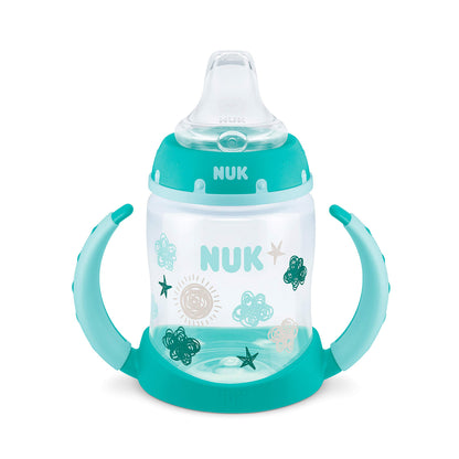 NUK Learner Cup, 6+ Months, Fun Fruits and Animals, Amazon Exclusive Collection, 5 Oz, Pack of 2 – BPA Free, Soft Spout, Spill Proof Sippy Cup