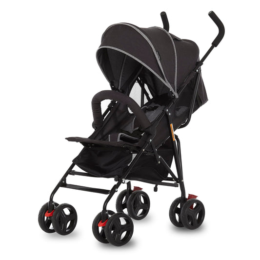 Dream On Me Vista Moonwalk Baby Stroller, Lightweight Travel Umbrella Stroller with Compact Fold, Smooth Ride Wheels, Multi-Position Recline, Spacious Storage Basket with Cup Holder, Light Gray