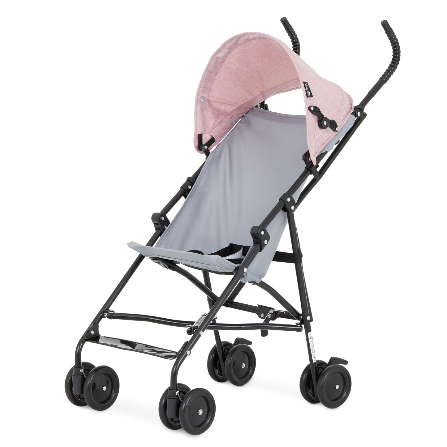 Dream On Me Aero Travel Umbrella Stroller, One-Hand Quick Fold, 3-Point Safety Harness, Dual Brakes, Adjustable Removable Canopy, Lightweight Compact & Space-Saving for Infants and Toddlers – Black