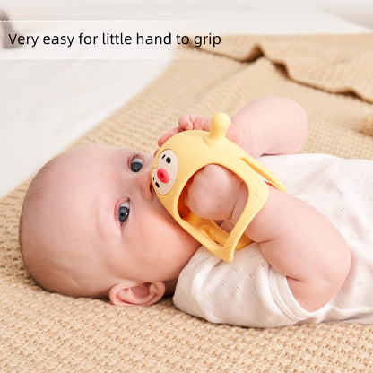 Smily Mia Penguin Teethers, Silicone TeethingToys for Babies 0-6Months, Baby Teethers for 3-6Months, Hand Teether for Infants, Teething/Teether Pacifiers for Infants, Light Purple