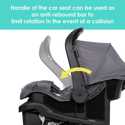 Baby Trend Venture 3-Wheel Stroller Travel System, Stellar Grey