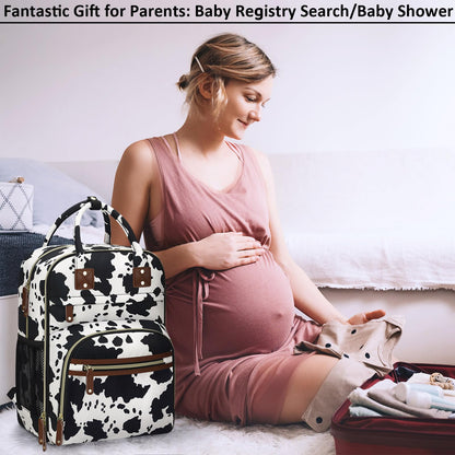 Tenot Diaper Bag Backpack for Women Large Capacity with Insulated Pockets Multifunctional Diaper Bags For Baby Girl Boy Waterproof Baby Bags For Mama Maternity Travel Bag Black