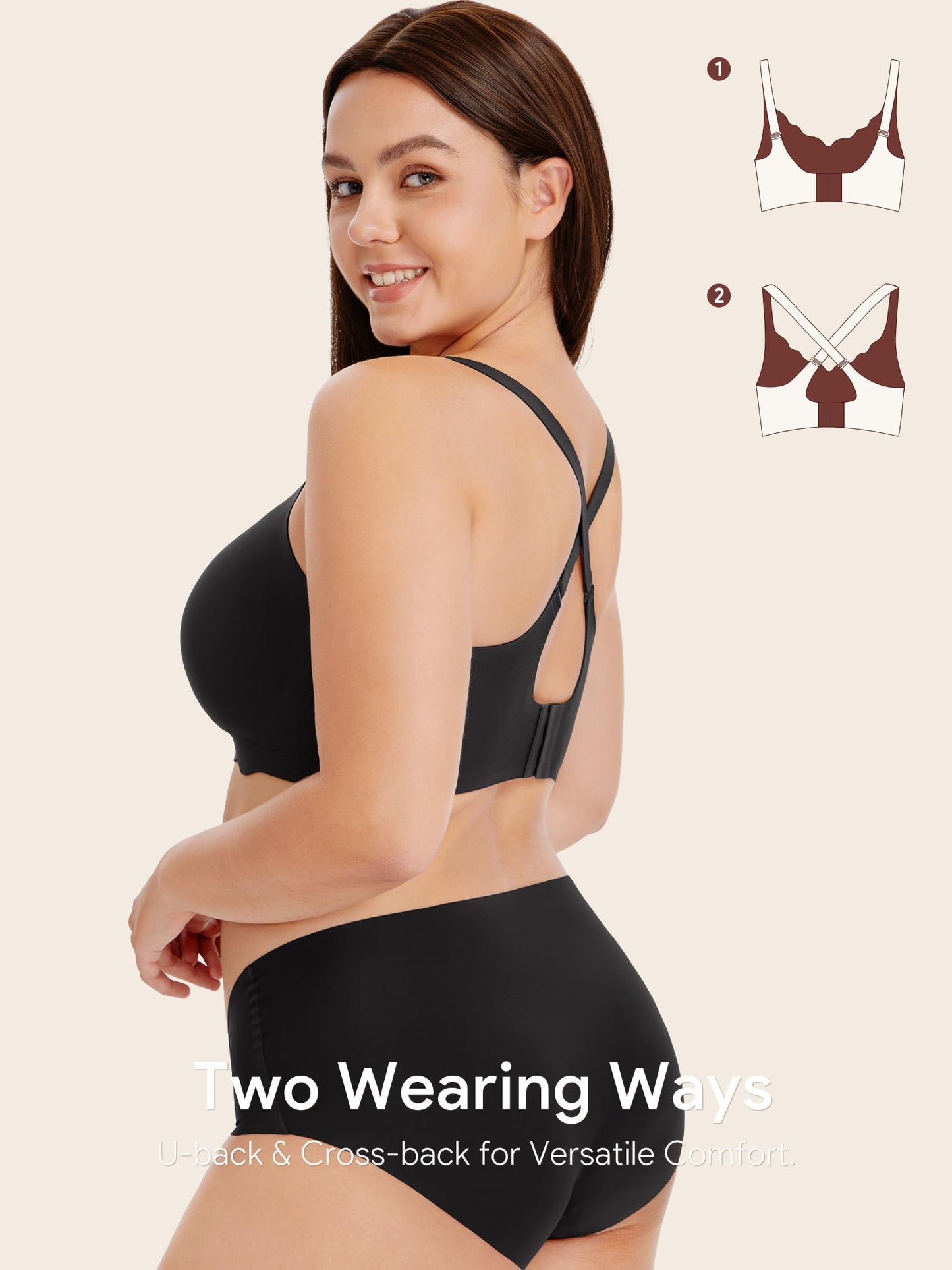 Angelhood Nursing Bras for Breastfeeding Ultra Comfort Seamless Maternity Bra Pack Wireless Pregnancy Bralette Bra Extender