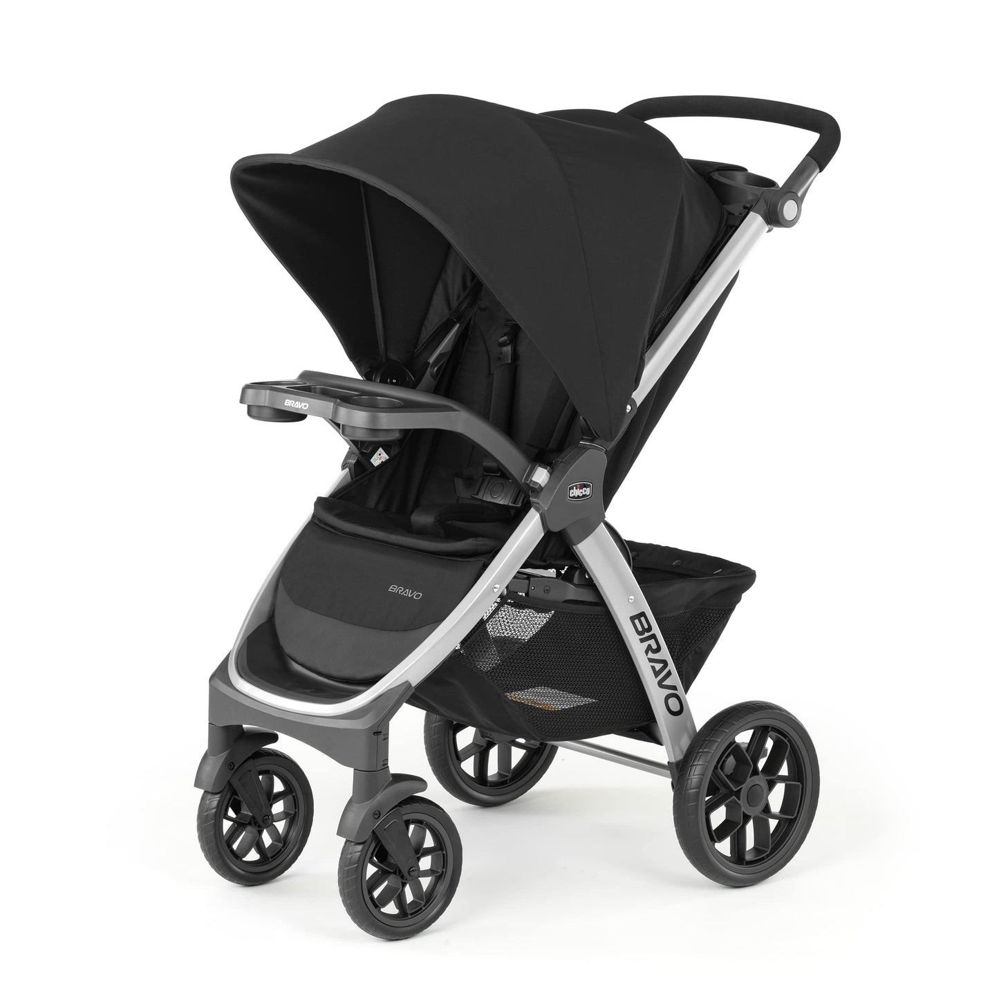 Chicco Bravo® 3-in-1 Trio Travel System, Bravo® Quick-Fold Stroller with KeyFit® 30 Infant Car Seat and Base, Car Seat and Stroller Combo | Parker