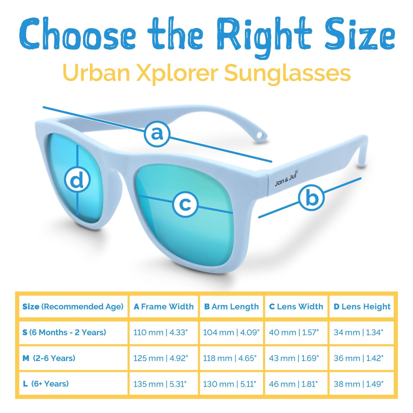 JAN & JUL Baby Toddler Kids’ Flexible UV-400 Polarized Sun-glasses with Strap for Girls Boys