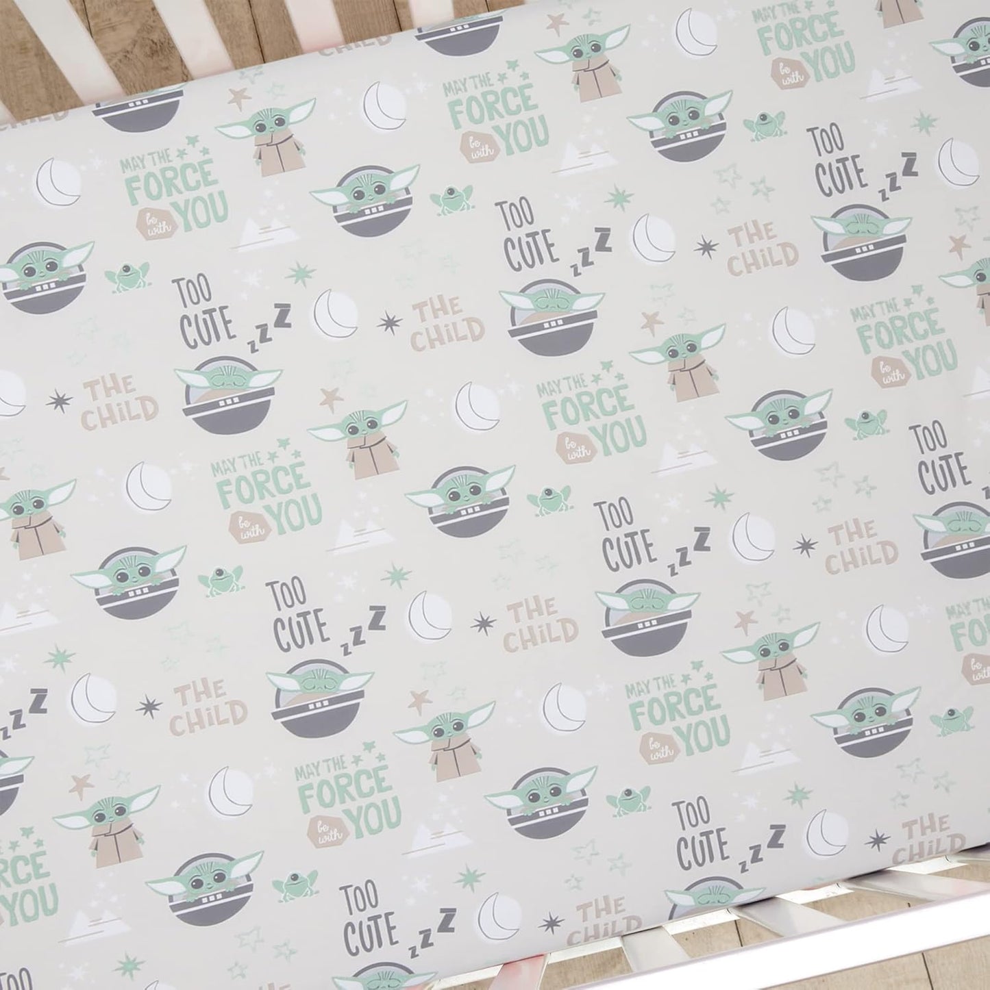 Lambs & Ivy Disney Baby Forever Mickey Mouse White Fitted Crib Sheet
