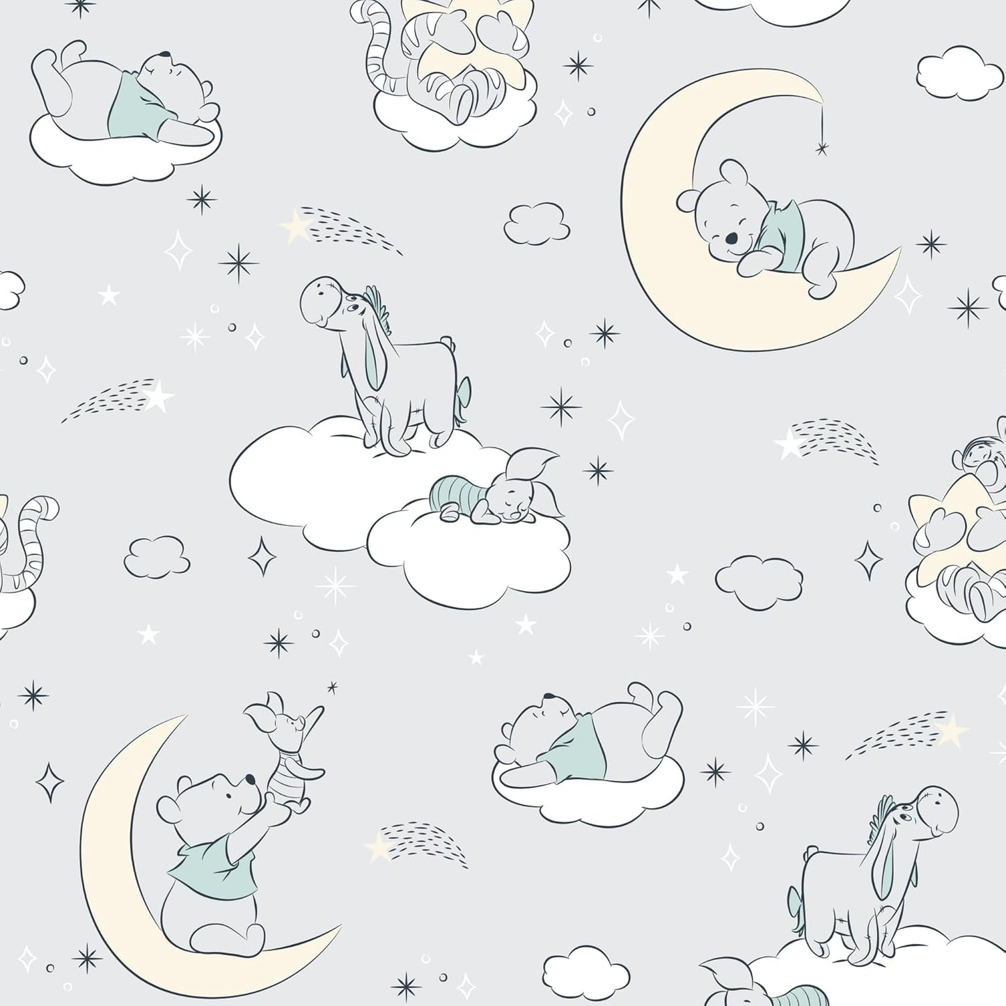 Lambs & Ivy Disney Baby Forever Mickey Mouse White Fitted Crib Sheet