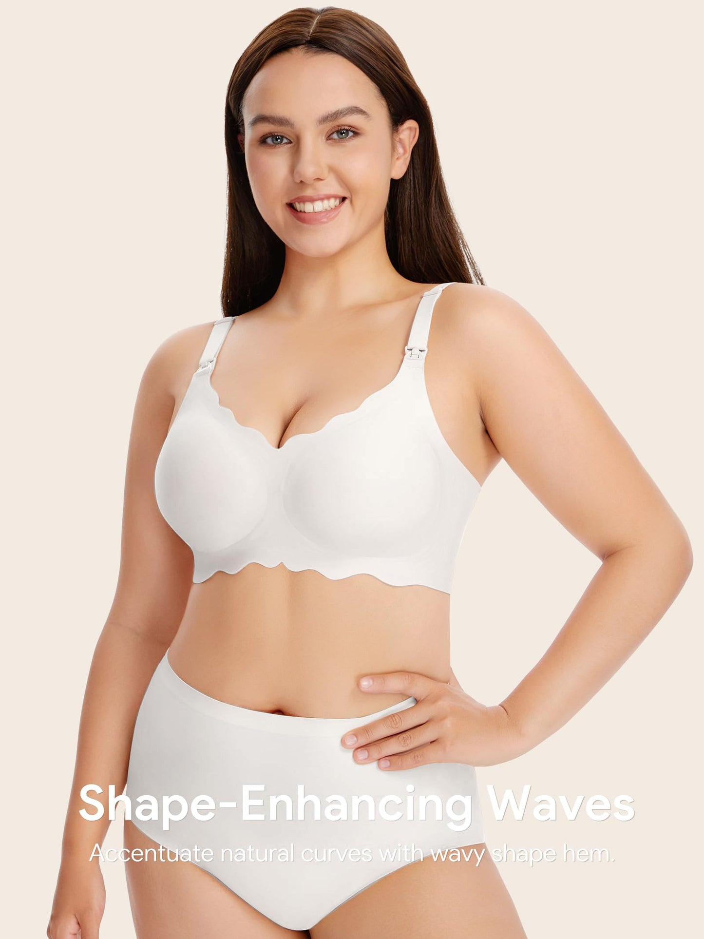 Angelhood Nursing Bras for Breastfeeding Ultra Comfort Seamless Maternity Bra Pack Wireless Pregnancy Bralette Bra Extender