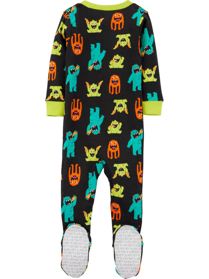 Simple Joys by Carter's baby-boys 3-pack Snug Fit Footed Cotton Pajamas