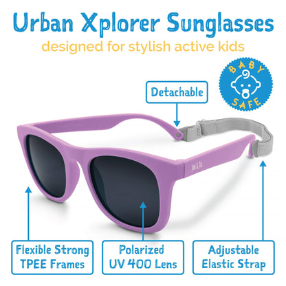 JAN & JUL Baby Toddler Kids’ Flexible UV-400 Polarized Sun-glasses with Strap for Girls Boys
