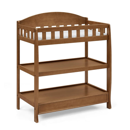 Delta Children Infant Changing Table with Pad, Dark Chocolate