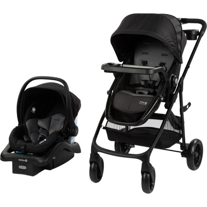 Safety 1st Grow and Go Flex 8-in-1 Travel System, Infant Car Seat Stroller Combo, Orchid Bloom