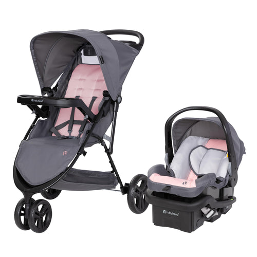 Baby Trend Venture 3-Wheel Stroller Travel System, Stellar Grey