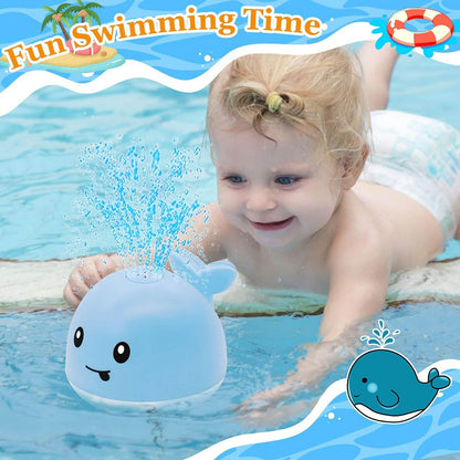 Toddla Whale Bath Toy Sprinkler - Water Pool Toys for Toddlers 1-3, Light Up Floating Baby Bath Toys, Birthday Gift for 1 2 3 4 5 Year Old Boys Girls,, Water Sensory Toys for Kids