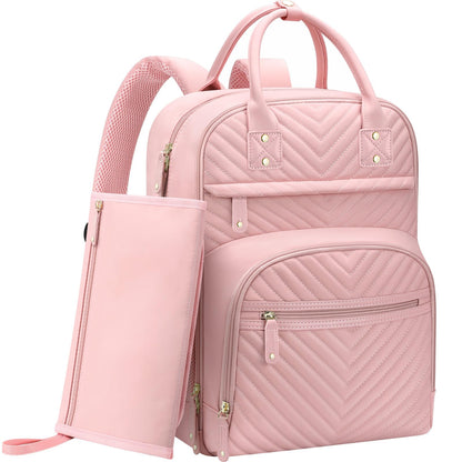 Tenot Diaper Bag Backpack for Women Large Capacity with Insulated Pockets Multifunctional Diaper Bags For Baby Girl Boy Waterproof Baby Bags For Mama Maternity Travel Bag Black