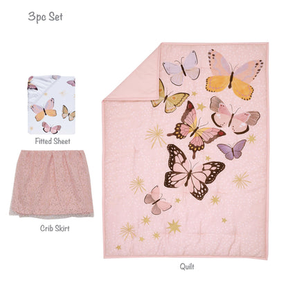 Lambs & Ivy Disney Baby Pooh Bear & Pals Cotton 3Piece Nursery Crib Bedding Set