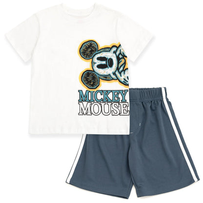 Disney Mickey Mouse T-Shirt and Shorts Outfit Set Infant to Big Kid Sizes (12 Months - 12)