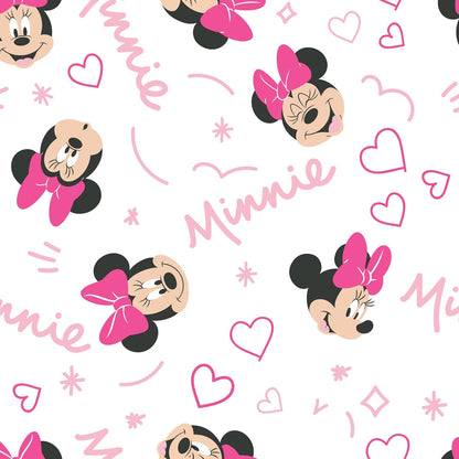Lambs & Ivy Disney Baby Forever Mickey Mouse White Fitted Crib Sheet