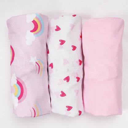 david's kids 3 Pack Fitted Crib Sheets, Ultra Soft Breathable Comfortable Baby Sheet Set for Boys Girls Neutral, 28x52 Inch Fits Standard Crib and Toddler Mattresses, Dinosaur