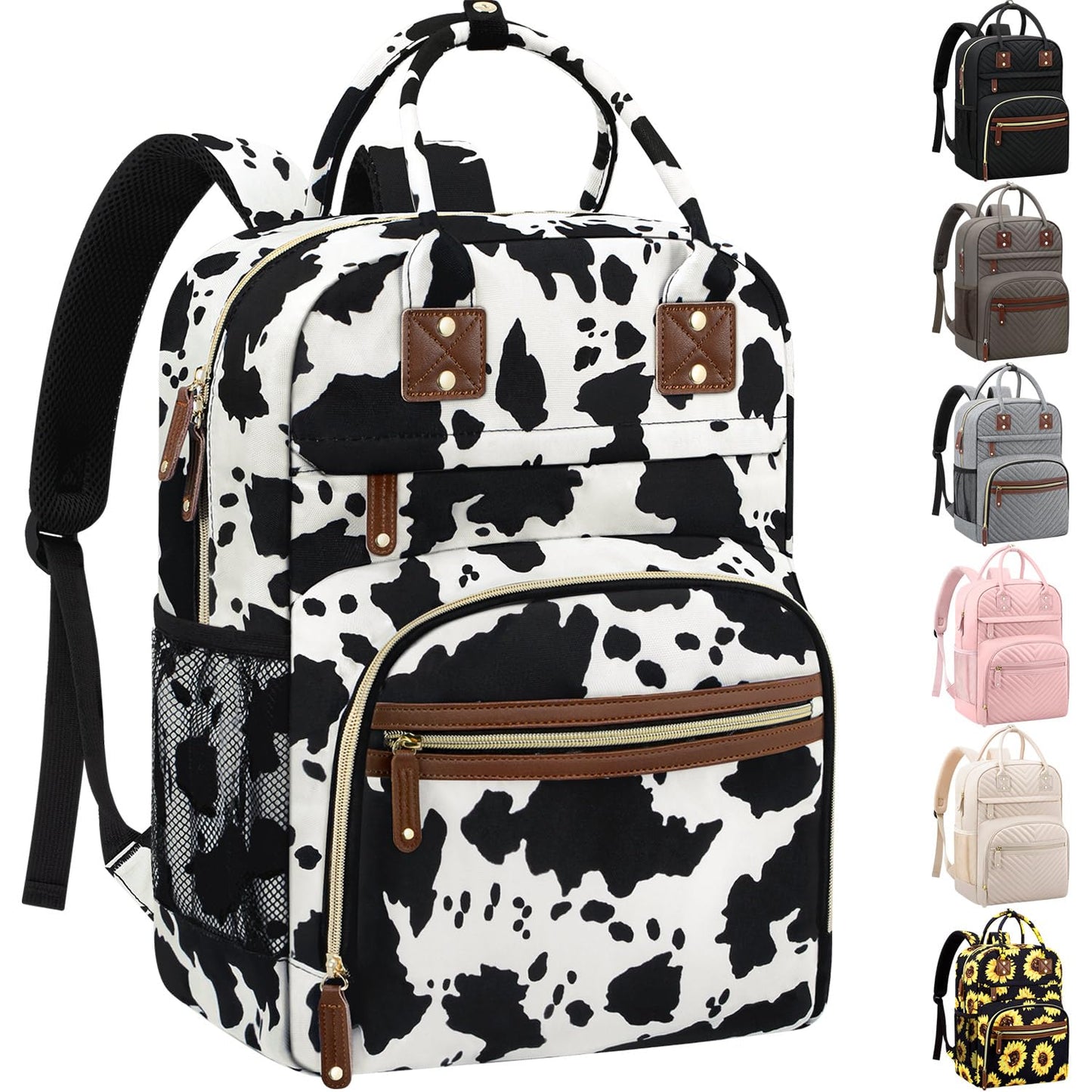 Tenot Diaper Bag Backpack for Women Large Capacity with Insulated Pockets Multifunctional Diaper Bags For Baby Girl Boy Waterproof Baby Bags For Mama Maternity Travel Bag Black