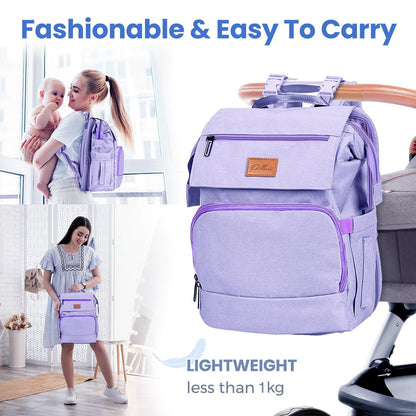 PILLANI Baby Diaper Bag Backpack - Baby Bag for Girls & Boys, Large Waterproof Toddler Diaper Backpack - Baby Shower Gifts & Registry Must Haves - Travel Diaper Bags with Changing Pad - Newborn Stuff