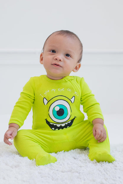 Disney Baby 2 Pack Zip Up Sleep N' Plays Newborn to Infant Sizes (Newborn - 24 Months)