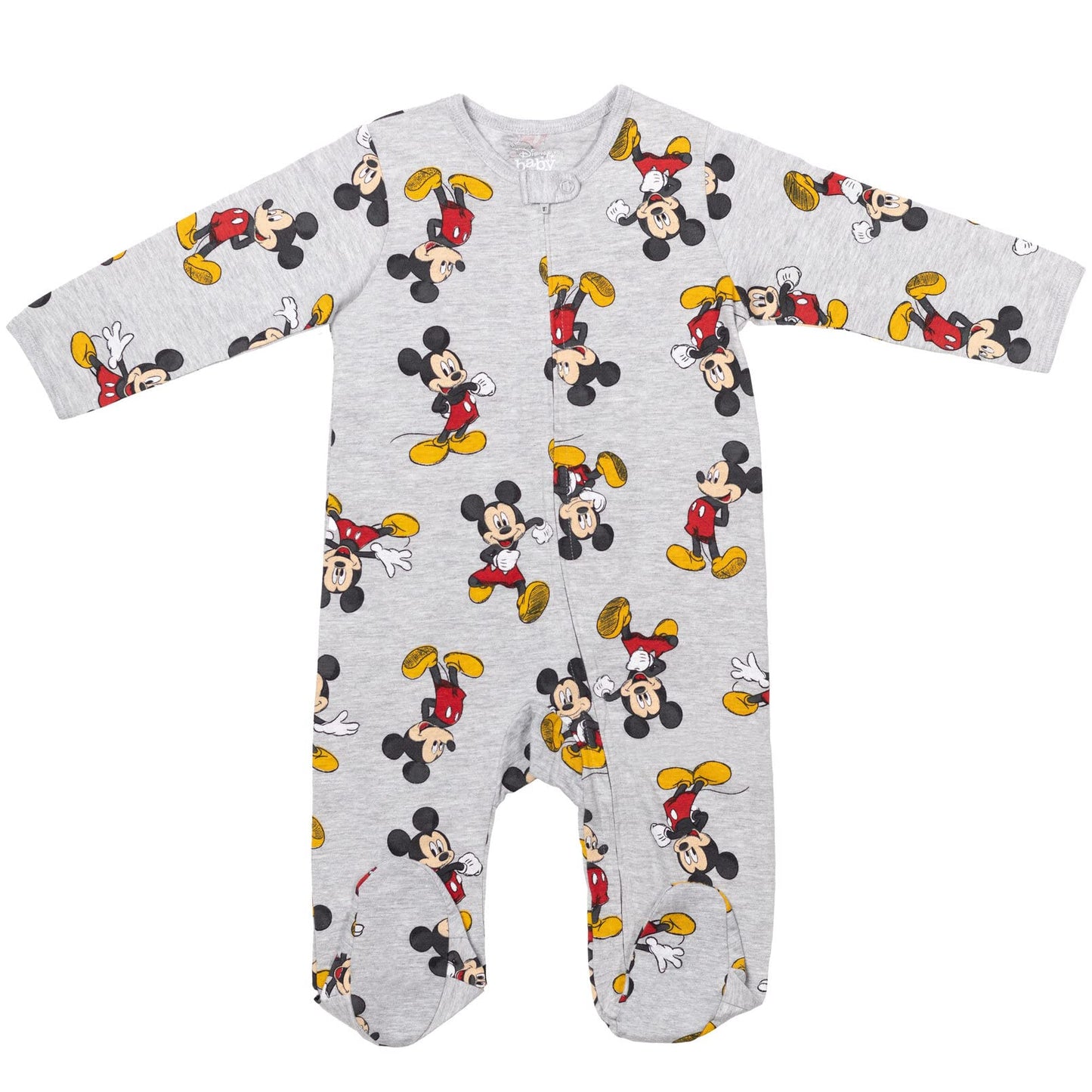 Disney Baby 2 Pack Zip Up Sleep N' Plays Newborn to Infant Sizes (Newborn - 24 Months)