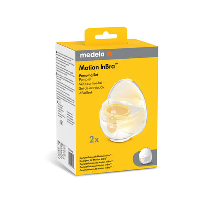 Medela Motion InBra Wearable Breast Pump, Portable Hands-Free Wireless Electric Pump, Highly efficient, Lightweight, Custom fit with Inserts, Rechargeable Battery, Discreet, Quiet, Only 3 Parts
