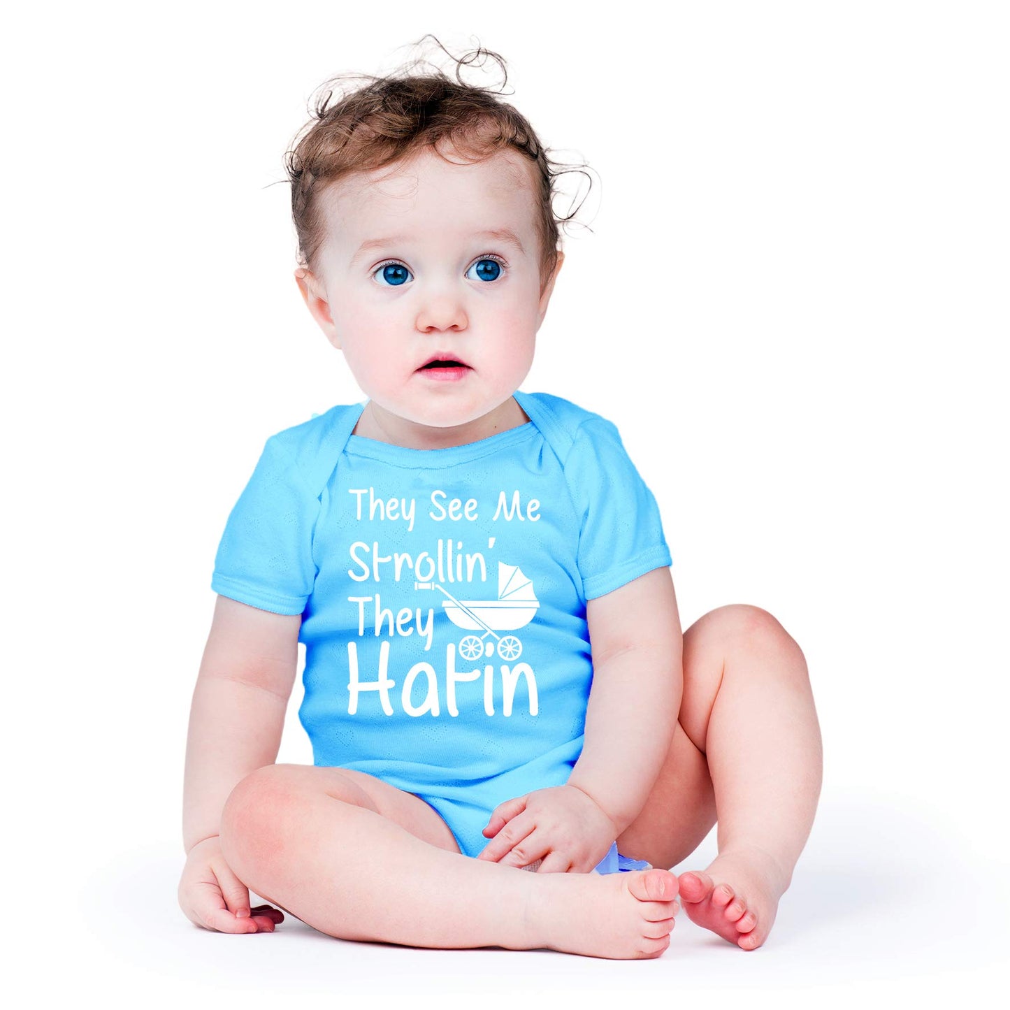 AW Fashions They See Me Strolli' They Hatin Bodysuit Newborn Boy Outfits Cute Romper Baby Girl Clothes